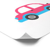 Kinderen Alfabet Speerauto's Poster (Hoek)