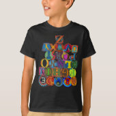 Kinderen alfabet T-shirt (Voorkant)