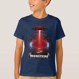 Kinderen Alien Monster UFO Ruimte Grafische T-Shir T-shirt