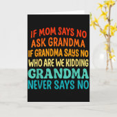 Kinderen Als Moeder Nee Zegt Vraag Oma Grappige Ge Kaart (Gele Bloem)