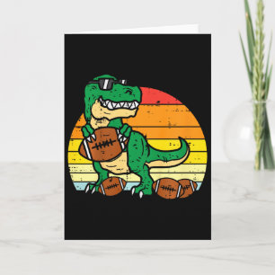 Kinderen Amerikaans Voetbal Trex Retro Dinosaur Bo Kaart
