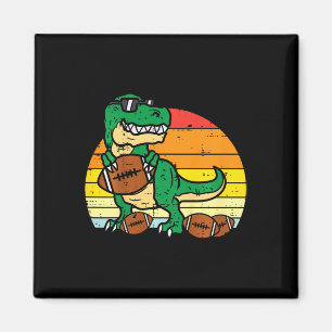 Kinderen Amerikaans Voetbal Trex Retro Dinosaur Bo Magneet