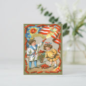 Kinderen Amerikaanse vlag Vuurwerk Knalvuurwerk Briefkaart (Staand voorkant)