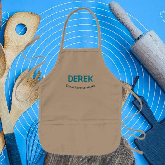 Kinderen Apron van de Kleine Helper Kindernaam van Kinder Schort