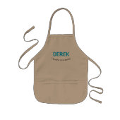 Kinderen Apron van de Kleine Helper Kindernaam van Kinder Schort (Voorkant)