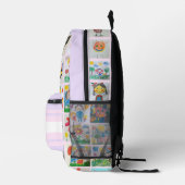 Kinderen Art 25 Tekeningen Collage School Bedrukte Rugzak (Rechts)