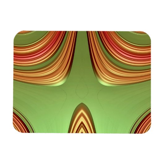 ~ KINDEREN ART ~ Origineel Fractal ~ Magneet (Horizontaal)