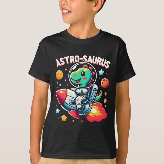 Kinderen "Astro-Saurus" - Schattige dinosaurus T-shirt (Voorkant)