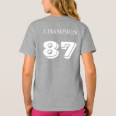 Kinderen Augusta Retro Striped Sleeve T-Shirt (Achterkant)