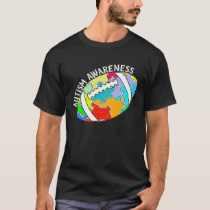 Kinderen Autisme Regenboog Puzzel Voetbal Autisme  T-shirt