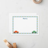 Kinderen Auto Notitiekaartjes (Voorkant / Achterkant in situ)