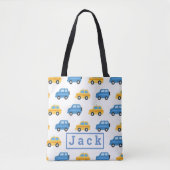 kinderen auto patroon tote bag (Voorkant)