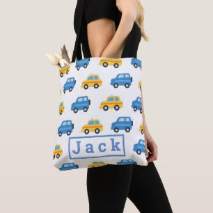 kinderen auto patroon tote bag