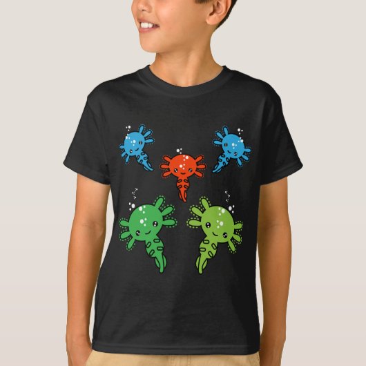 Kinderen Axototl Salamander T-Shirt (Voorkant)