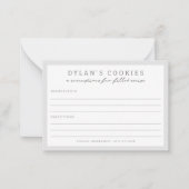 Kinderen Baking Birthday Bash | Kinderen krijgen K Notitiekaartje (Voorkant)