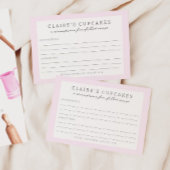 Kinderen Baking Birthday Bash | Meisjes Kaart ontv Notitiekaartje