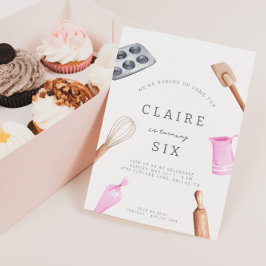 Kinderen Baking Birthday Bash | Meisjespartij Kaart