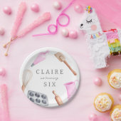 Kinderen Baking Birthday Bash | Meisjespartij Papieren Bordje (Feest)