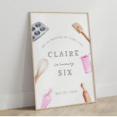 Kinderen bakken Birthday Bash | Meisjes Feest Welk Poster