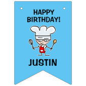 Kinderen bakthema Verjaardagsfeestje bunting flags Vlaggetjes (Tweede vlag)