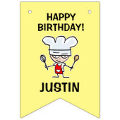 Kinderen bakthema Verjaardagsfeestje bunting flags Vlaggetjes (Derde vlag)