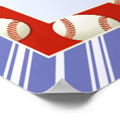 Kinderen Baseball Photo Poster (Hoek)