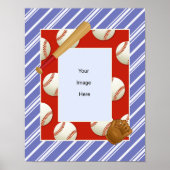 Kinderen Baseball Photo Poster (Voorkant)