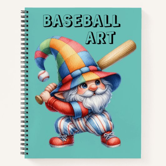Kinderen Baseball Schets Notitieboek (Voorkant)