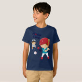 Kinderen Baseball T-Shirt (Voorkant volledig)