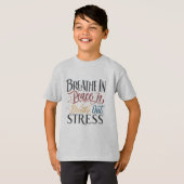Kinderen Basic T-Shirt - "Adem In Vrede (Voorkant volledig)