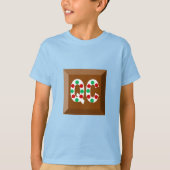Kinderen Basic T-Shirt blauw CHOCOLADE QUEBEC (Voorkant)