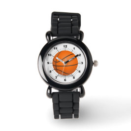 Kinderen Basketbal Silver Glitter Strap Horloge