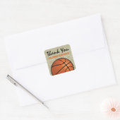 Kinderen Basketbal Verjaardagsfeestje Vierkante Sticker (Envelop)