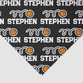 Kinderen basketbalsport Birthday - thema aangepast Tissuepapier (Detail)