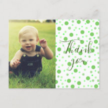 Kinderen Bedankt Groene Stippen