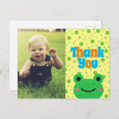 Kinderen Bedankt Kikker Briefkaart (Voorkant / Achterkant)