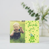 Kinderen Bedankt Lucky Frog Postkaart (Staand voorkant)
