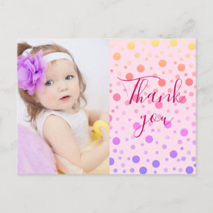 Kinderen Bedankt Mooie Kleurrijke Confetti Briefka Briefkaart