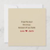 Kinderen Bedankt Sinterklaas Reactiekaart (Achterkant)