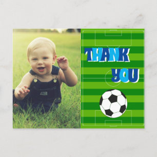 Kinderen Bedankt Voetbal Briefkaart