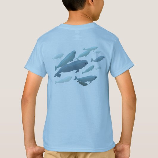 Kinderen Beluga Whale T-Shirt Kind Whale Art Shirt (Achterkant)