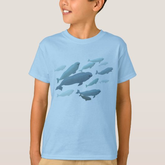 Kinderen Beluga Whale T-Shirt Kind Whale Art Shirt (Voorkant)