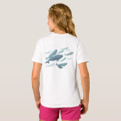 Kinderen Beluga Whale T-Shirt Organic Whale Art Sh (Achterkant volledig)