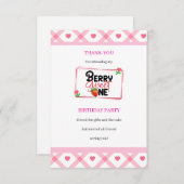 Kinderen Bes Zweet Eén Feest Bedankkaart (Voorkant / Achterkant)