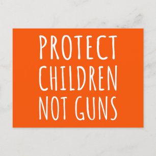 Kinderen beschermen, geen Pistolen - Pistool beëin Briefkaart