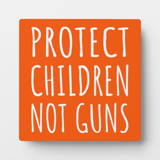 Kinderen beschermen, geen Pistolen - Pistool beëin Fotoplaat (Voorkant)