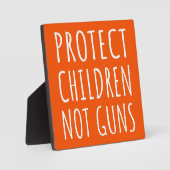 Kinderen beschermen, geen Pistolen - Pistool beëin Fotoplaat (Voorkant)