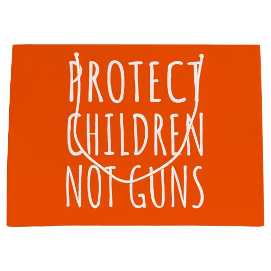 Kinderen beschermen, geen Pistolen - Pistool beëin Groot Cadeauzakje (Voorkant)