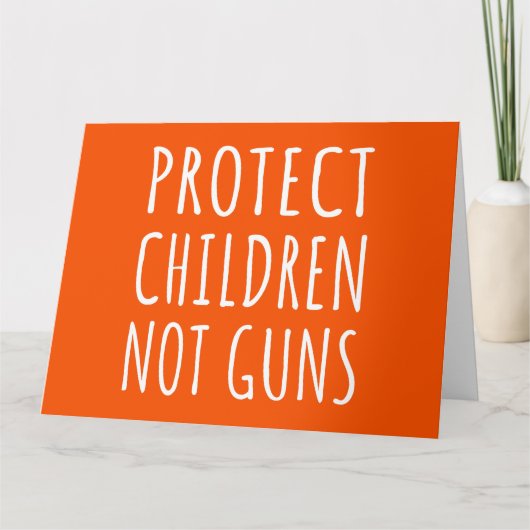 Kinderen beschermen, geen Pistolen - Pistool beëin Kaart (Voorkant)