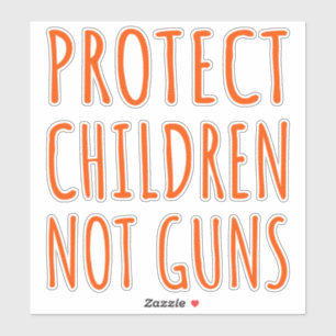 Kinderen beschermen, geen Pistolen - Pistool beëin Sticker